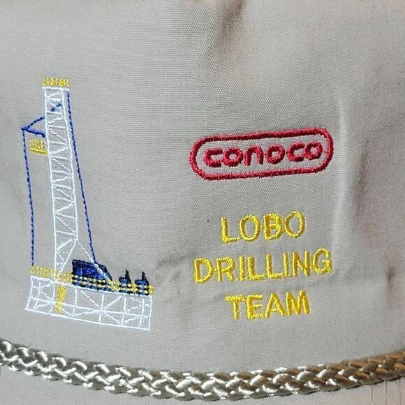 Vintage ConocoPhillips Oilfield Lobo Drilling Team Hat - Picture 2 of 5